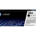 HP 36A Black Original LaserJet Toner Cartridge, CB436A