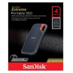 SANDISK E61 EXTREME PORTABLE EXTERNAL SSD V2 4TB - SDSSDE61-4T00-G25(Up to 1050MB/s - USB-C, USB 3.2 Gen 2 -)