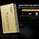 8 Port VGA SVGA Switch Box 8 Input 1 Output VGA Monitor Share Switch for Computer TV Box with Remote Control