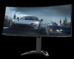 Lenovo G34w-30 34" Ultrawide QHD Curved Gaming Monitor with EyeSafe (VA, 165Hz 1ms, HDMI DP, Speakers, FreeSync Premium, Tilt/Lift)