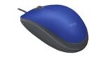 Logitech USB Silent Mouse M110  910-005488 Blue