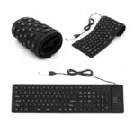 Generic Flexible Computer / Laptop USB Keyboard - Black - Image 3