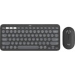 Logitech Pebble 2 Wireless Keyboard and Mouse Combo (920-012239) – Tonal Graphite