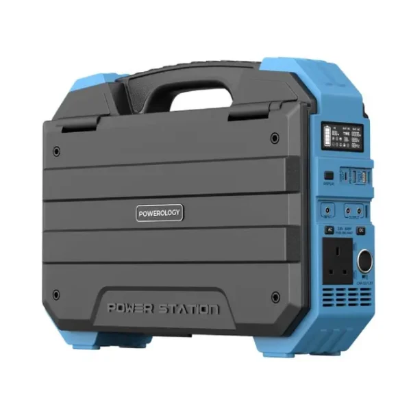 Powerology 600W Portable Power Generator Integrated Solar Panel