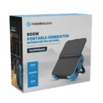 Powerology 600W Portable Power Generator Integrated Solar Panel - Image 2