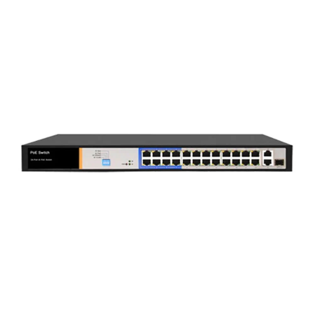 CP-ANW-HP24G2F1-25 CP Plus 24 Port AI PoE Switch with 2 Gigabit & 1 Gigabit SFP (1 Combo) Uplink Port - Image 1