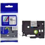 Brother TZ2-241 18mm x 8m Black on White Label Tape