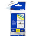 Brother TZ2-251 24mm x 8m Black on White Label Tape