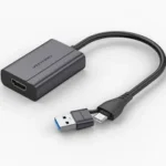 Vention USB-C + USB-A to HDMI Adapter 0.15M – Gray Aluminum Alloy
