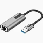 Vention USB 3.0 + C23-A to Gigabit Ethernet Adapter – 0.15M Gray Aluminum Alloy