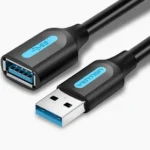 Vention USB 3.0 A Male to A Female Extension Cable 1.5M Black PVC Type