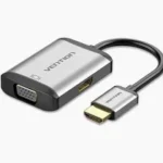 Vention HDMI to HDMI+VGA Converter 0.15M Gray Metal Type