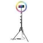 12.5-Inch RGB LED Ring Light with Adjustable Stand