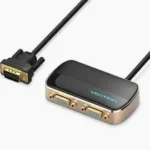 Vention 1 In 2 Out VGA Splitter Black Aluminium Alloy Type