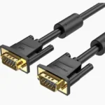 Vention VGA (3+6) Male to Male Cable with Ferrite Cores 1.5M Black