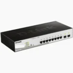 D-Link DGS-1210-10P 8-Port Gigabit PoE Smart Managed Switch with 2 SFP Uplink Ports