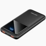 Vention 10000mAh Power Bank – 22.5W (Black, LED Display, Built-in Cables)