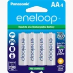 ENELOOP 4 AA White Rechargeable Batteries