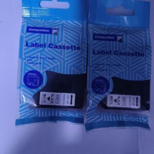 Dymo 45013 Compatible Tape – Black on White (12mm x 7m)