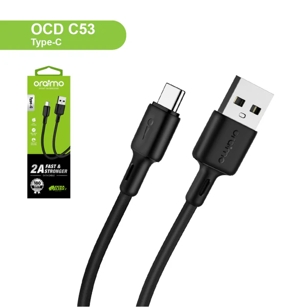 OCD-C53-i1_600x Oraimo OCD-C53 Type-C Data Cable 1 Meter Fast Charging 5V/2A - Image 1