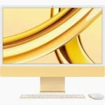 Apple iMac 24-inch (2021) – 4.5K Retina Display, M1 Chip, 8-Core CPU / 8-Core GPU, 8GB Unified Memory, 512GB SSD – Yellow