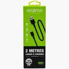shopping - 2025-10-31T144513.257 Oraimo OCD-M56 2 Meter Micro-USB Data Cable – Fast Charging 5V/2A - Image 1