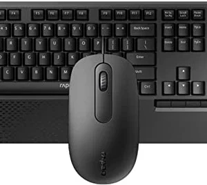 Rapoo NX2000 Wired Optical Mouse & Keyboard Combo – US Layout (Black)