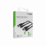 Belkin BOOST↑CHARGE Lightning to USB-A Cable – 3.3 ft, Black, 2-Pack