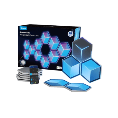 Govee-Glide-Hexagon-Light-Panels-Ultra-7-Pack-1-400x400 Govee Glide Hexagon Light Panels Ultra – 7-Pack - Image 1