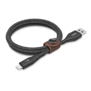 Belkin DuraTek Plus Lightning to USB-A Cable with Strap – 1 Meter