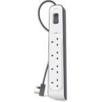 Belkin 4-Outlet Surge Protection Strip – 2M Power Cord 