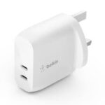 Belkin BOOST↑CHARGE PRO Dual USB-C 30W Wall Charger