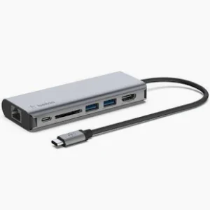 Belkin CONNECT Pro Thunderbolt 4 Dock, Gray