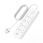 SRB003AR2M Surge Protector – 8 Outlets, 900J, USB-A + USB-C (18W)