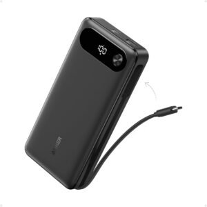 ANKER POWER BANK (20000 mAh 87W Built‑In USB‑C Cable) (A1383H11)