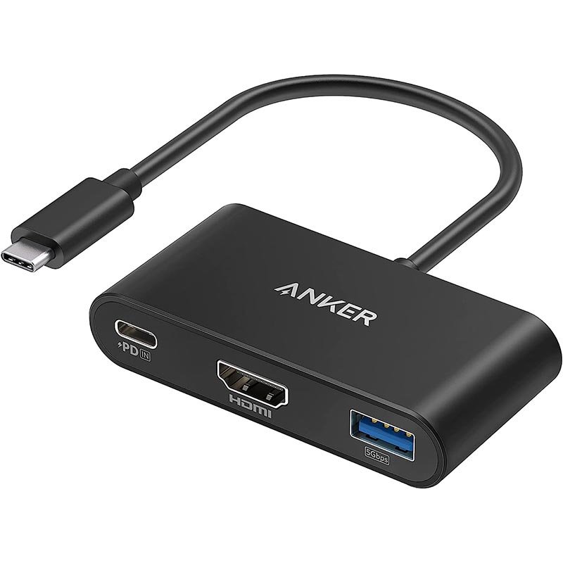 Anker-3-in-1-hub-01 Anker PowerExpand 3-in-1 USB-C PD Hub – Gray (Model: A8339HA1) - Image 1