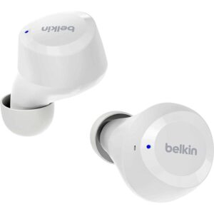 Belkin SoundForm™ Bolt True Wireless Earbuds – White (Model: AUC009BTWH)