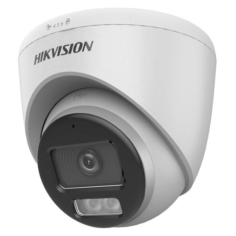 DS-2CE72DF0T-LFS-海螺38-mic-基线-左侧 Hikvision 2 MP Smart Hybrid Light with ColorVu Fixed Turret Camera (DS-2CE72DF0T-LFS / 3.6mm) - Image 1