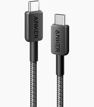 shopping - 2026-02-10T113946.925 ANKER USB-C TO USB-C CABLE (3FT, 240W, BRAIDED) – BLACK (A81D5H11) - Image 1