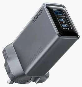 shopping - 2026-02-18T104709.013 ANKER PRIME CHARGER (100W, 3 PORTS, GaNPrime) – SILVER (A2688241) - Image 1