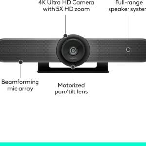 Logitech MeetUp webcam meeting room setup