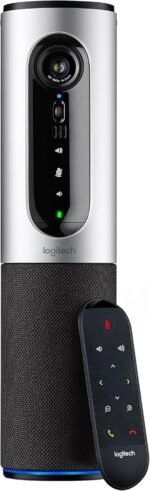 Logitech Connect webcam front view portable camera