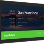 Logitech Tap Scheduler touchscreen display front view