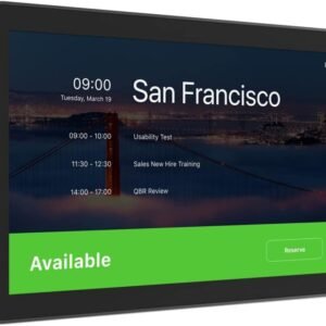 Logitech Tap Scheduler touchscreen display front view