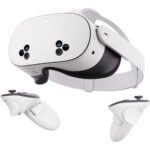 Meta Quest 3S 128GB VR headset with Touch Plus controllers on white background