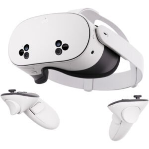 Meta Quest 3S 128GB VR headset with Touch Plus controllers on white background