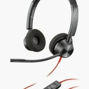 Poly Blackwire 3225 Stereo USB-C Headset + 3.5mm Plug + USB-C/A Adapter (8X229A6)