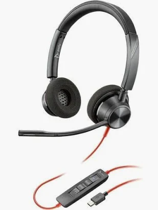 shopping (91) Poly Blackwire 3225 Stereo USB-C Headset + 3.5mm Plug + USB-C/A Adapter (8X229A6) - Image 1