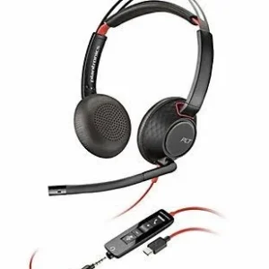 Poly Blackwire 5220 Stereo USB-C Headset + 3.5mm Plug + USB-C/A Adapter (Bulk)