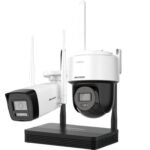 Hikvision NKS422W03H – 2MP H.265 One Bullet + One PT Dome WiFi NVS Kit